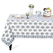 Mughal Buta Blue Square & Rectangle Tablecloth