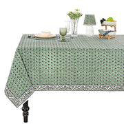 Basil Green Square & Rectangle Tablecloth