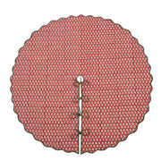 Chocolate Cosmos Red Tree Skirt