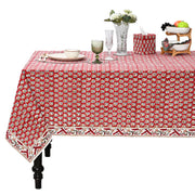 Chocolate Cosmos Red Square & Rectangle Tablecloth