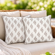 Quiet Earth piping Pillow Cover