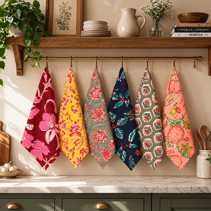 Multi Colored Plain Napkins