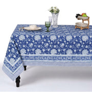 Dark Blue & White Square & Rectangle Tablecloth
