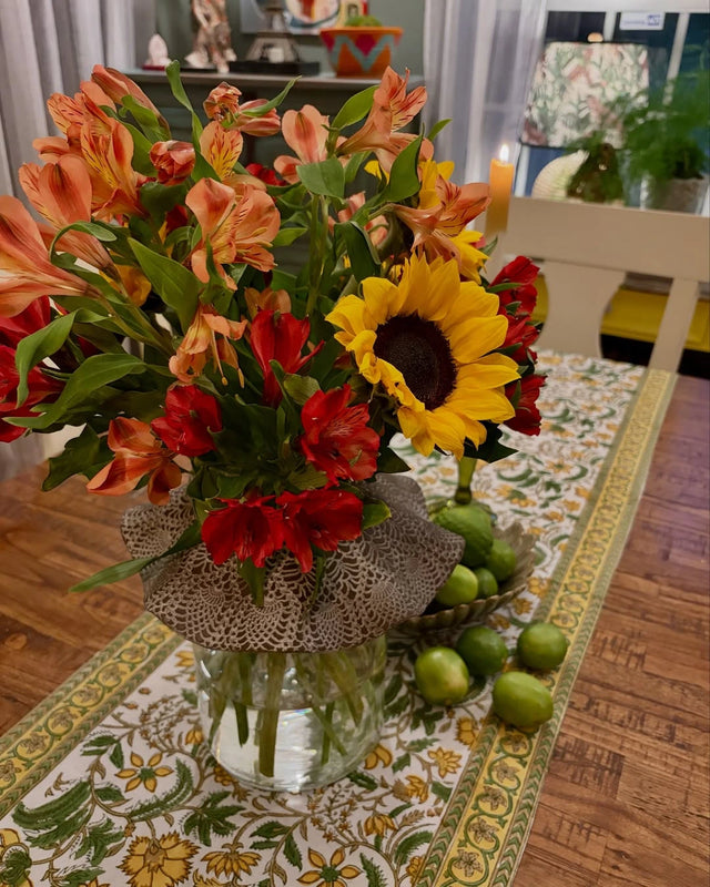 Saffron Yellow Square & Rectangle Tablecloth