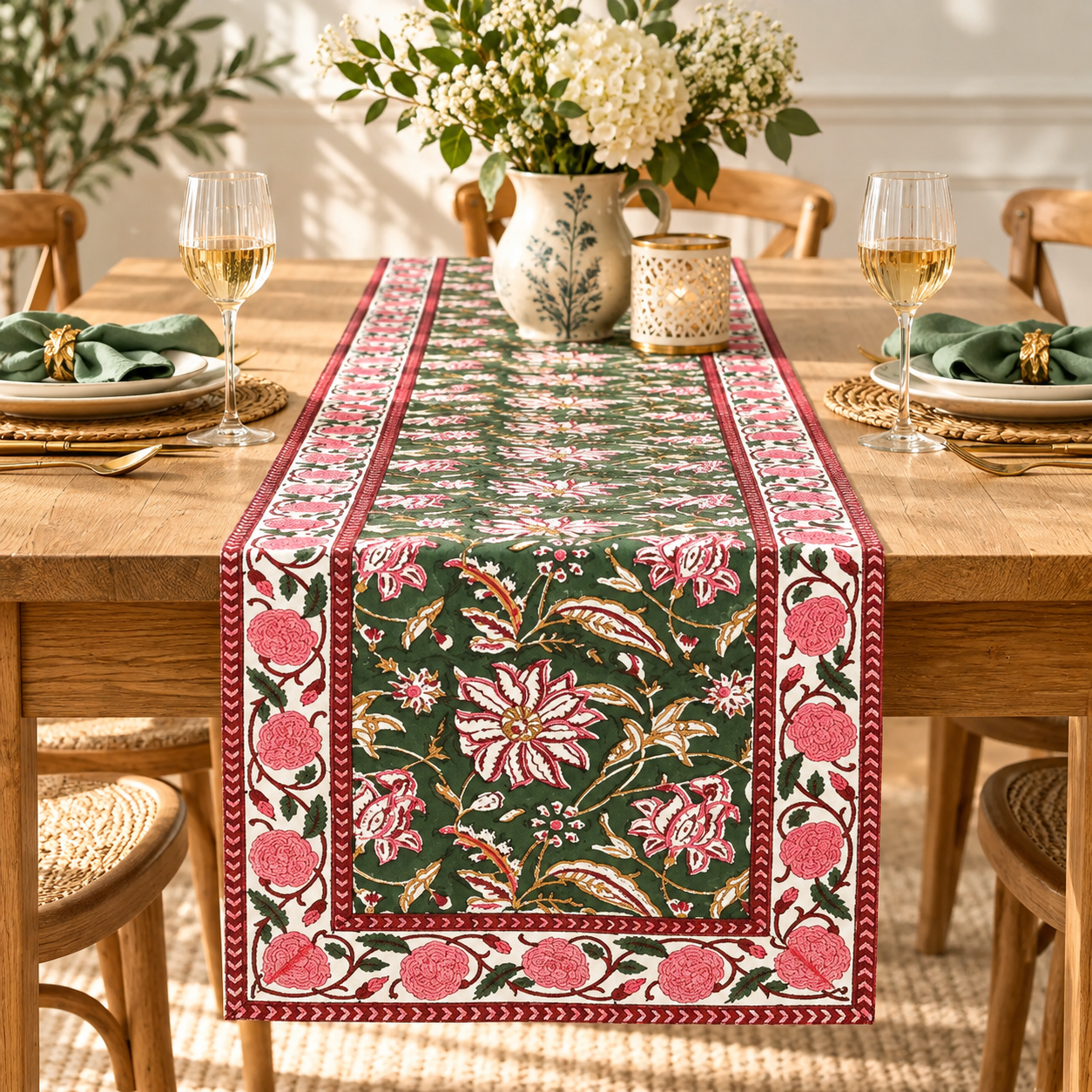 Block Printed Table Runners