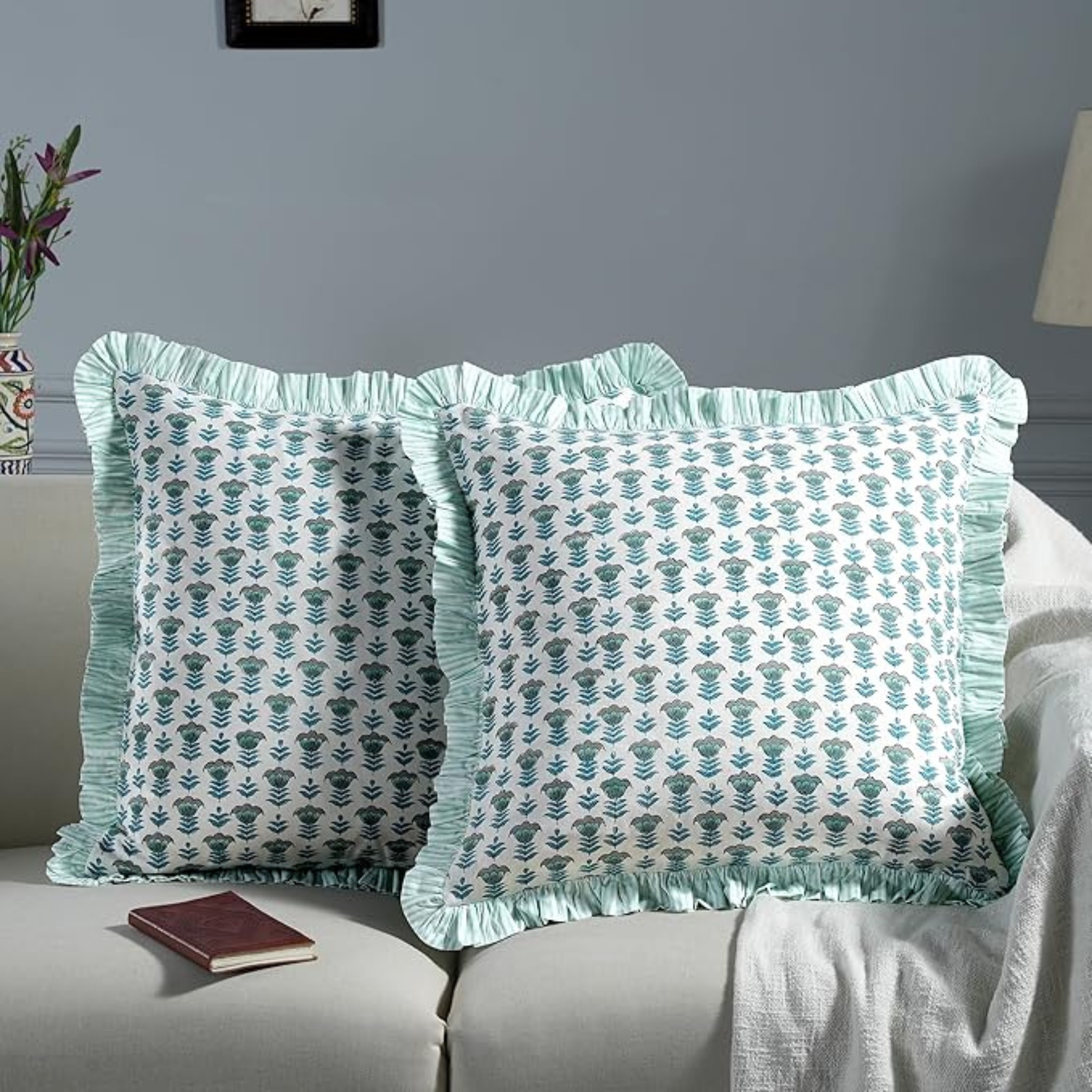 Ruffle Edge Pillow Covers