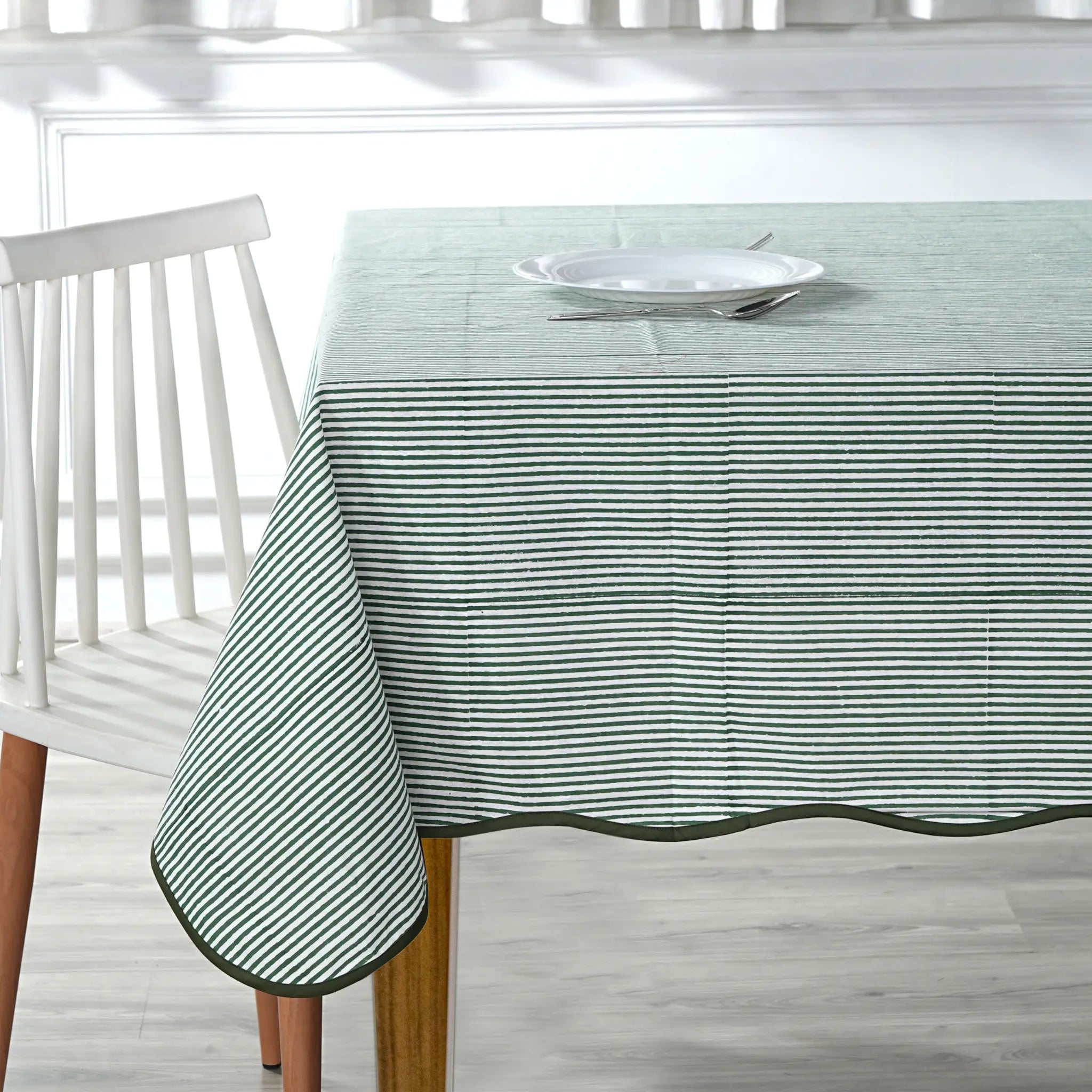 Green Stripe Collection - Ridhi Block Print