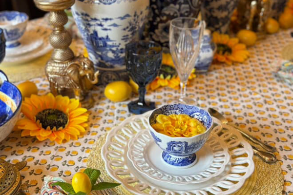 Hand Block Printed Table Linens