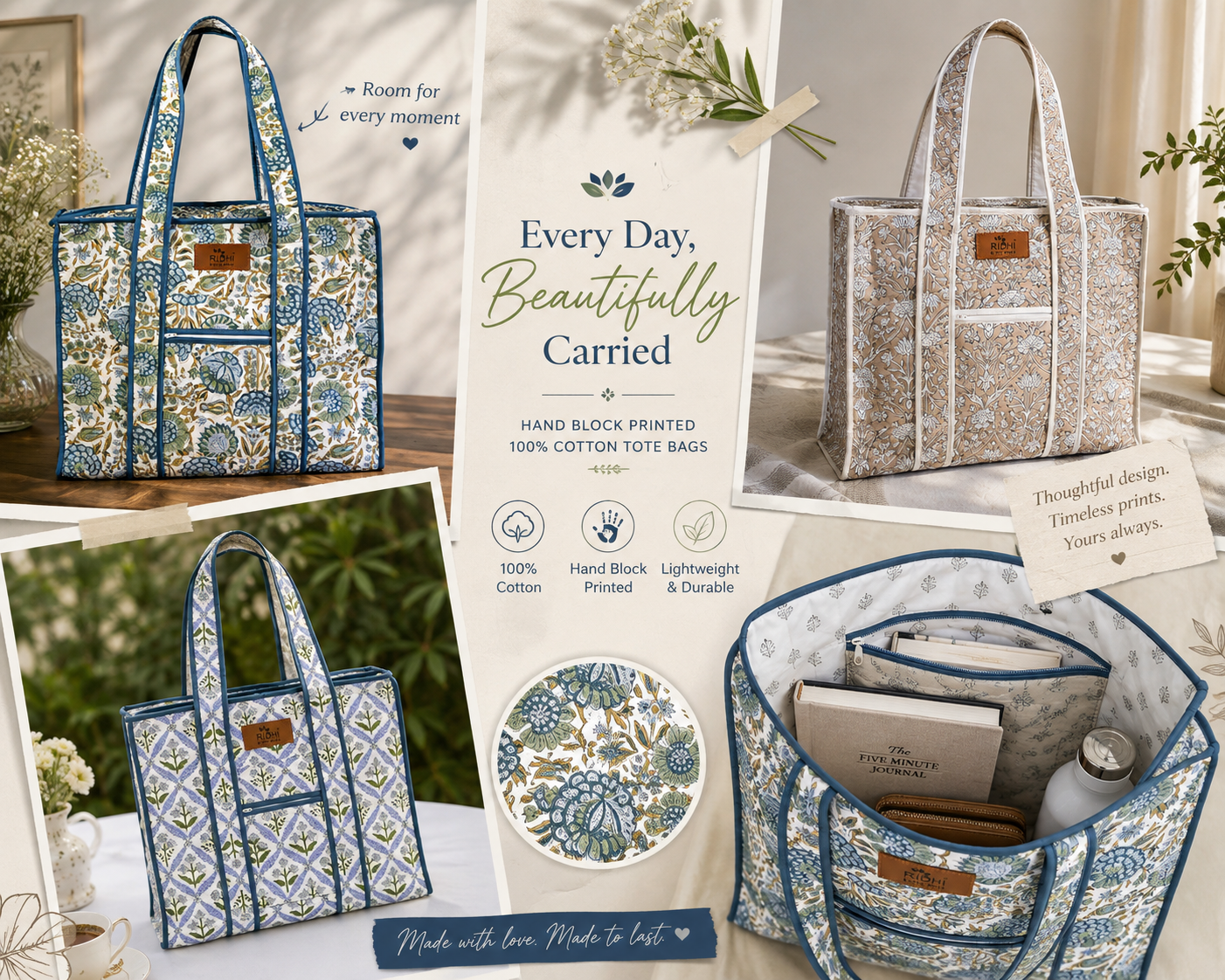 Tote-Bags Ridhi Block Print