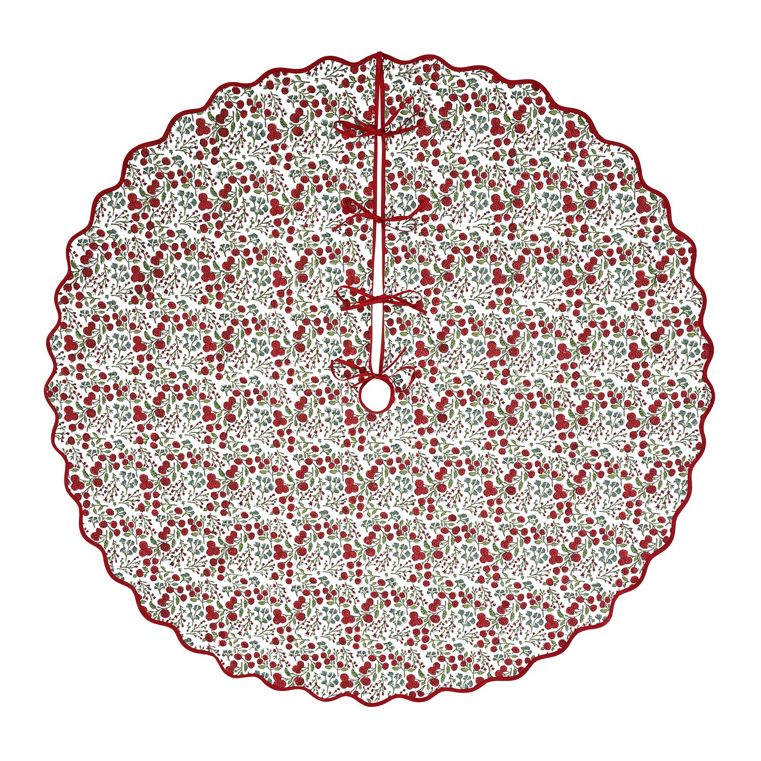 Garnet Red Tree Skirt