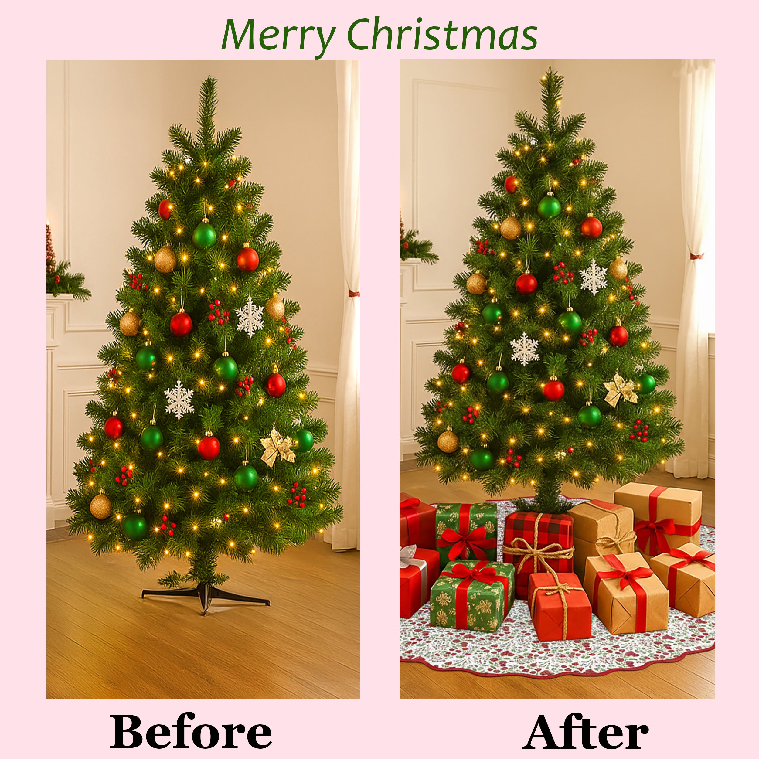 Garnet Red Tree Skirt