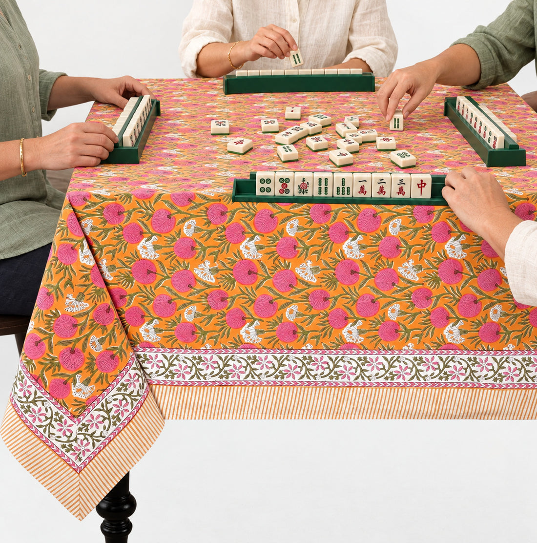 Bubblegum Pink Square & Rectangle Tablecloth