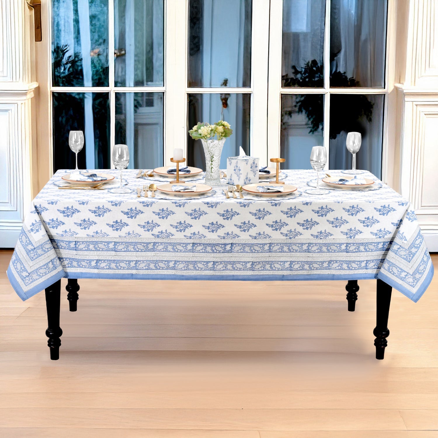 Coastal Blue Rectangle & Square Tablecloth RIDHI