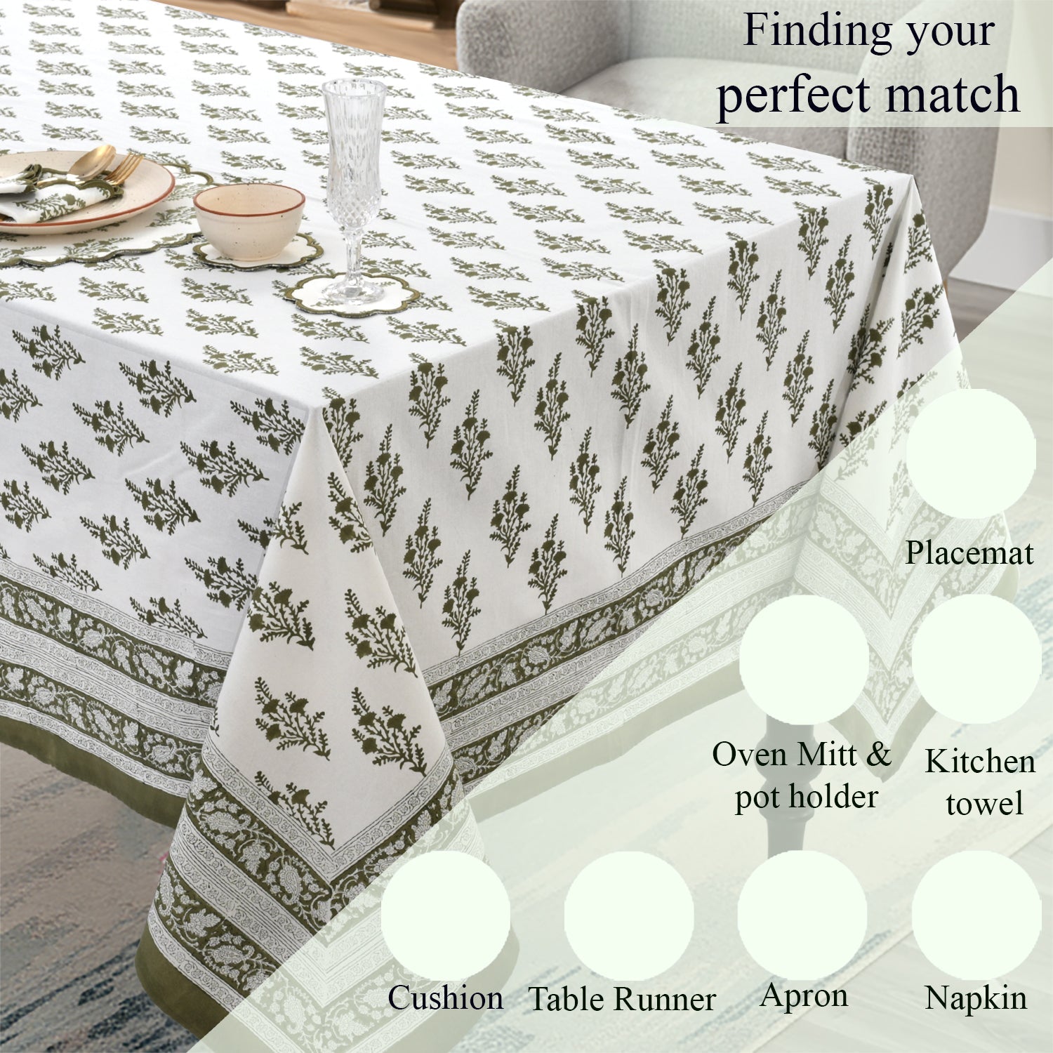 Nature Spring Rectangle & Square Tablecloth RIDHI