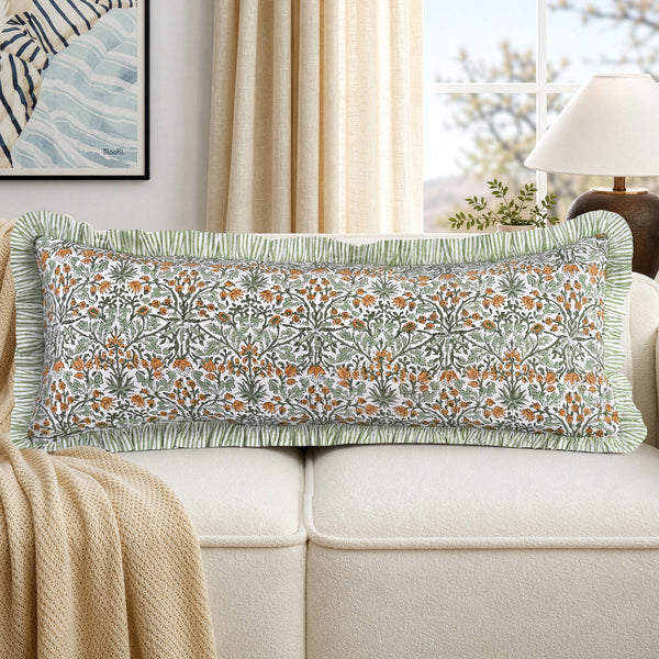 Goldenrod Yellow Ruffle Sham Pillow Cover