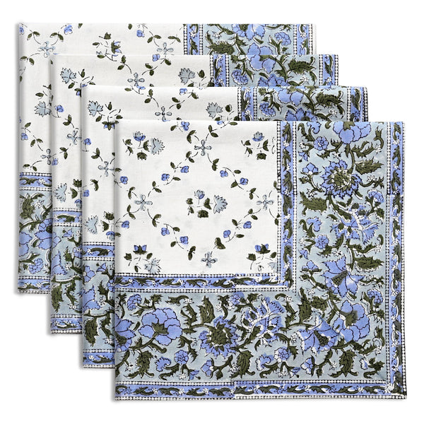 Powder Blue Border Napkins