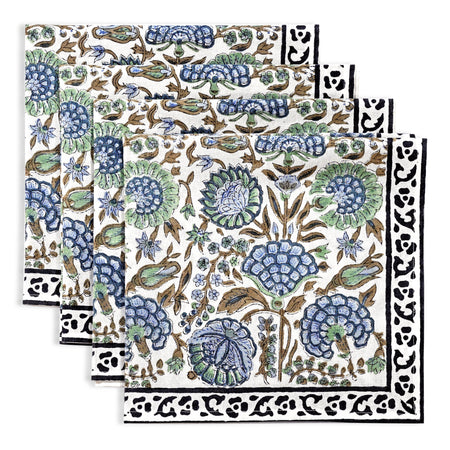 Asparagus Green Border Napkins