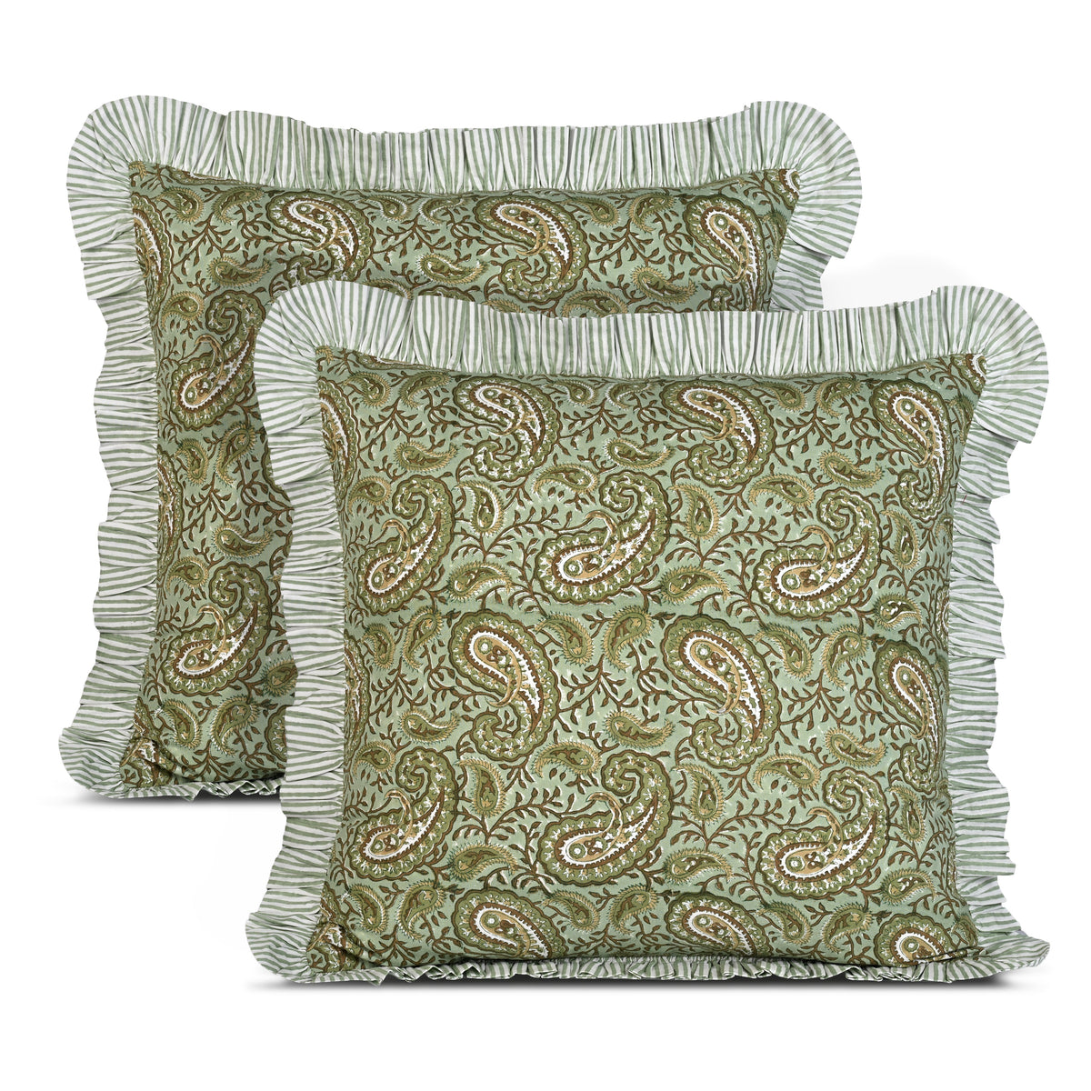 Nostalgic Naturals Ruffle Pillow Cover