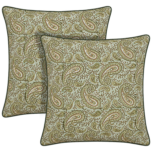 Nostalgic Naturals piping Pillow Cover RIDHI