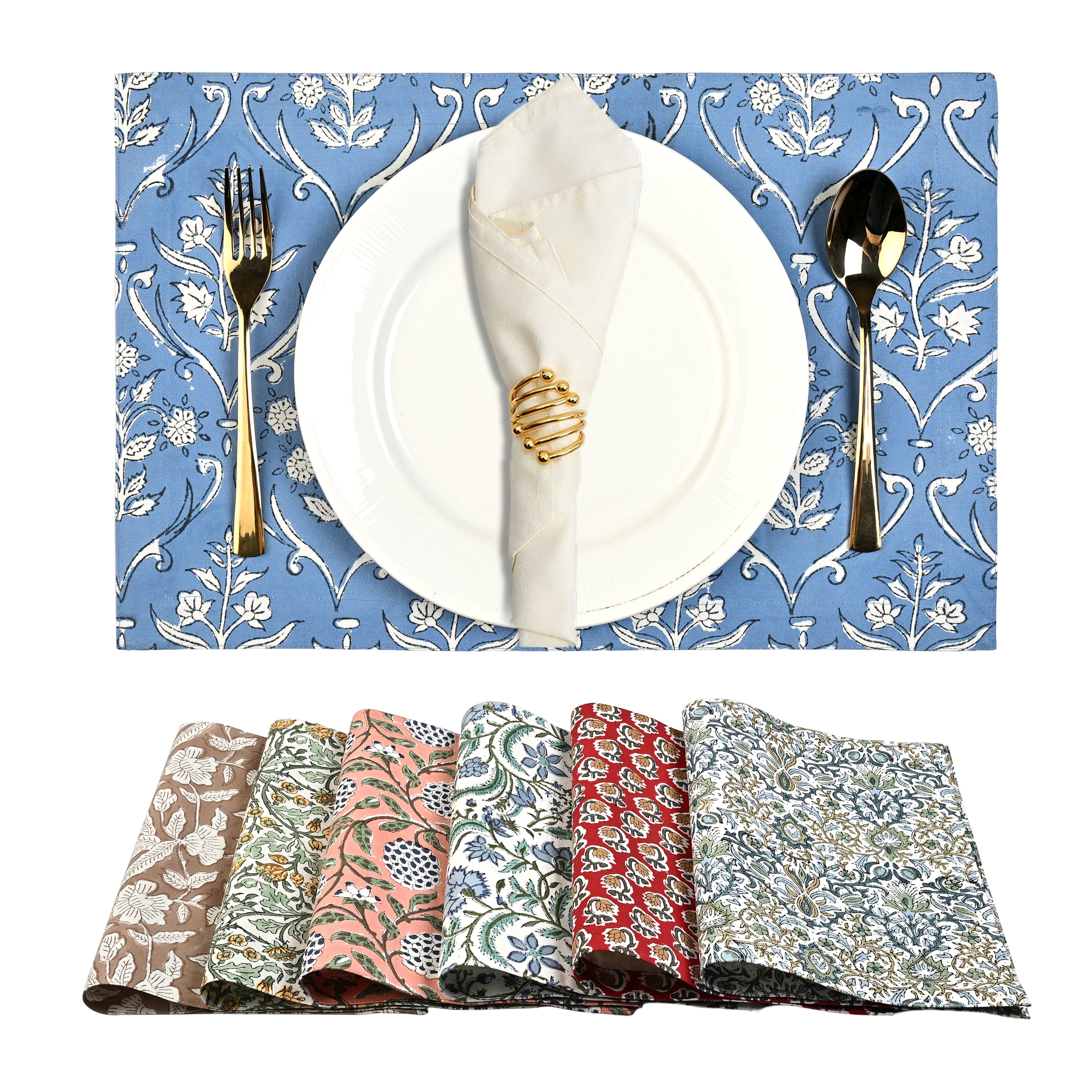 Mix Rectangle Placemat Ridhi Block Print