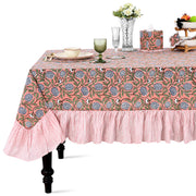 Ruffle Rectangle & Square Tablecloth - Dark Salmon Pink