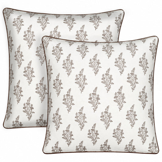 Quiet Earth piping Pillow Cover RIDHI