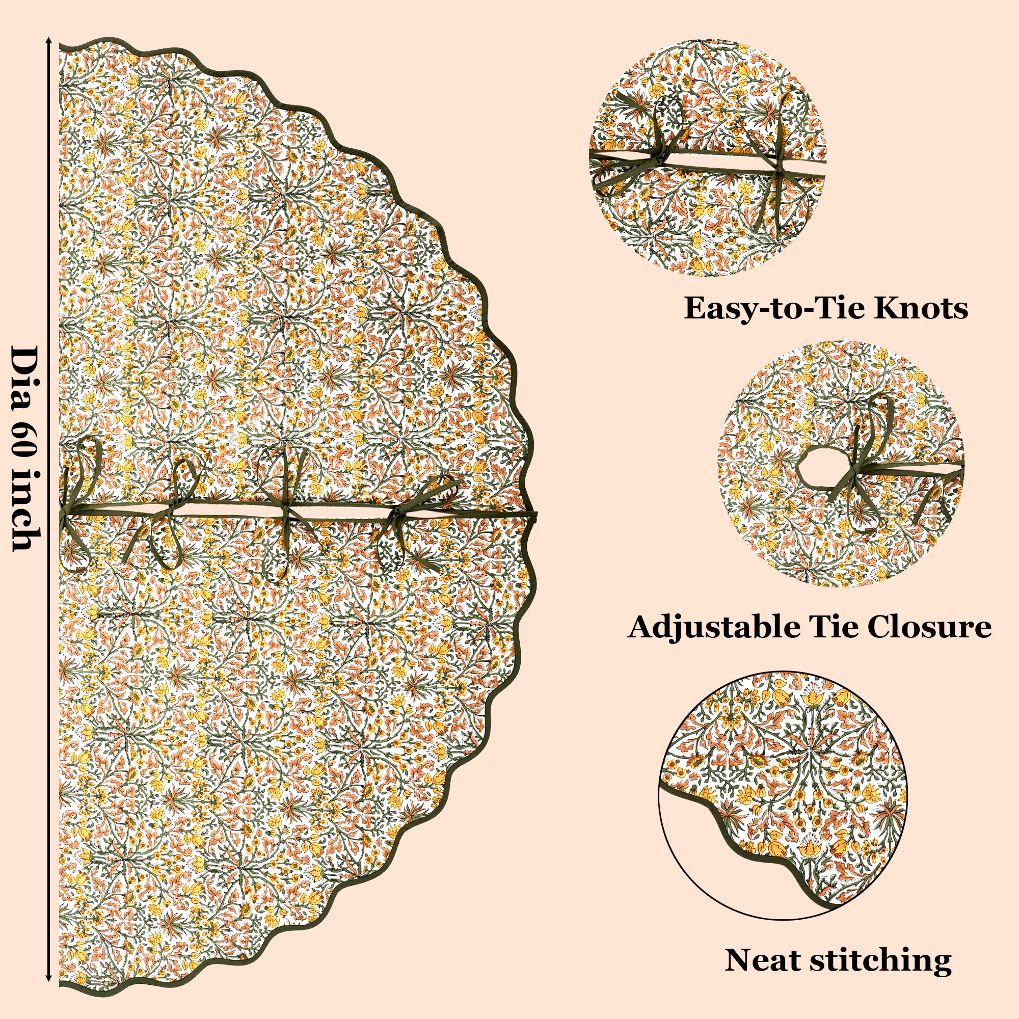 Goldenrod Yellow Tree Skirt