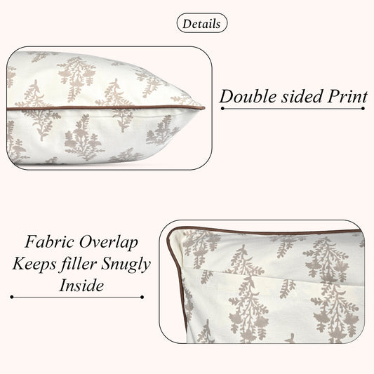 Quiet Earth piping Pillow Cover RIDHI