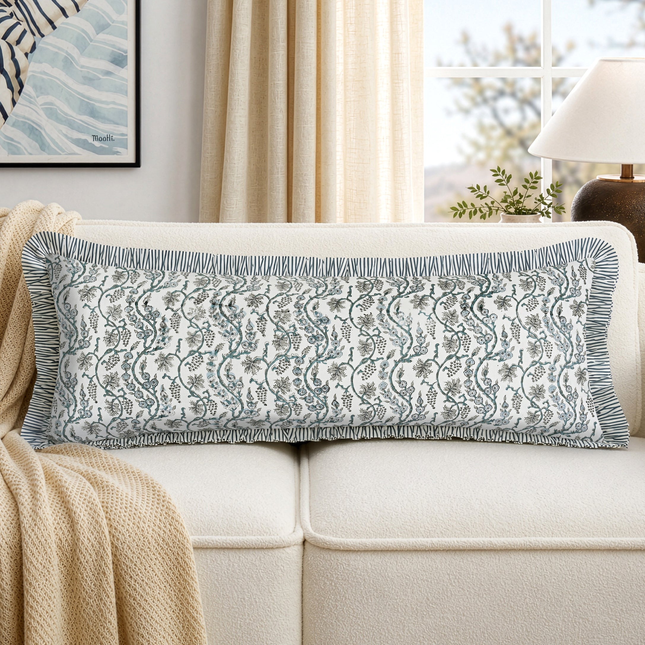Baby Blue Eyes Bed Pillow Cover RIDHI