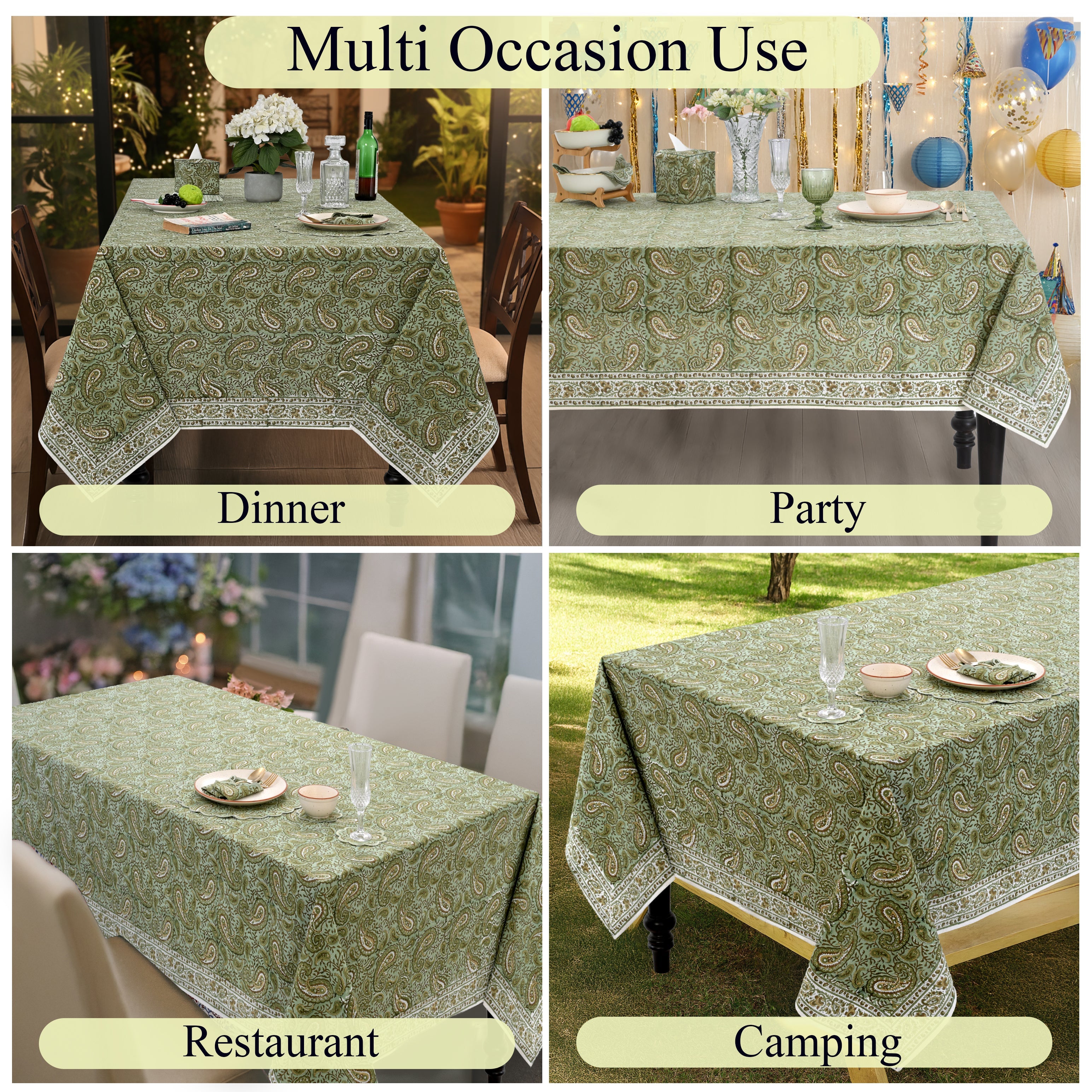 Nostalgic Naturals Rectangle & Square Tablecloth RIDHI