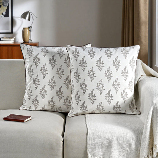 Quiet Earth piping Pillow Cover RIDHI