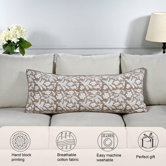 Oak Brown Piping Sham Pillow Cover RIDHI