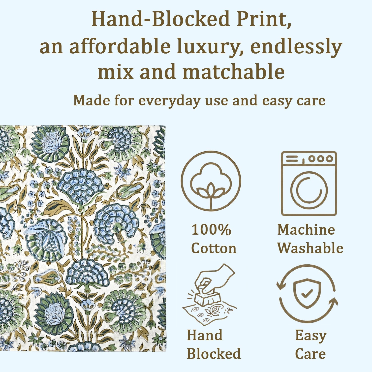 Mix Rectangle Placemat Ridhi Block Print