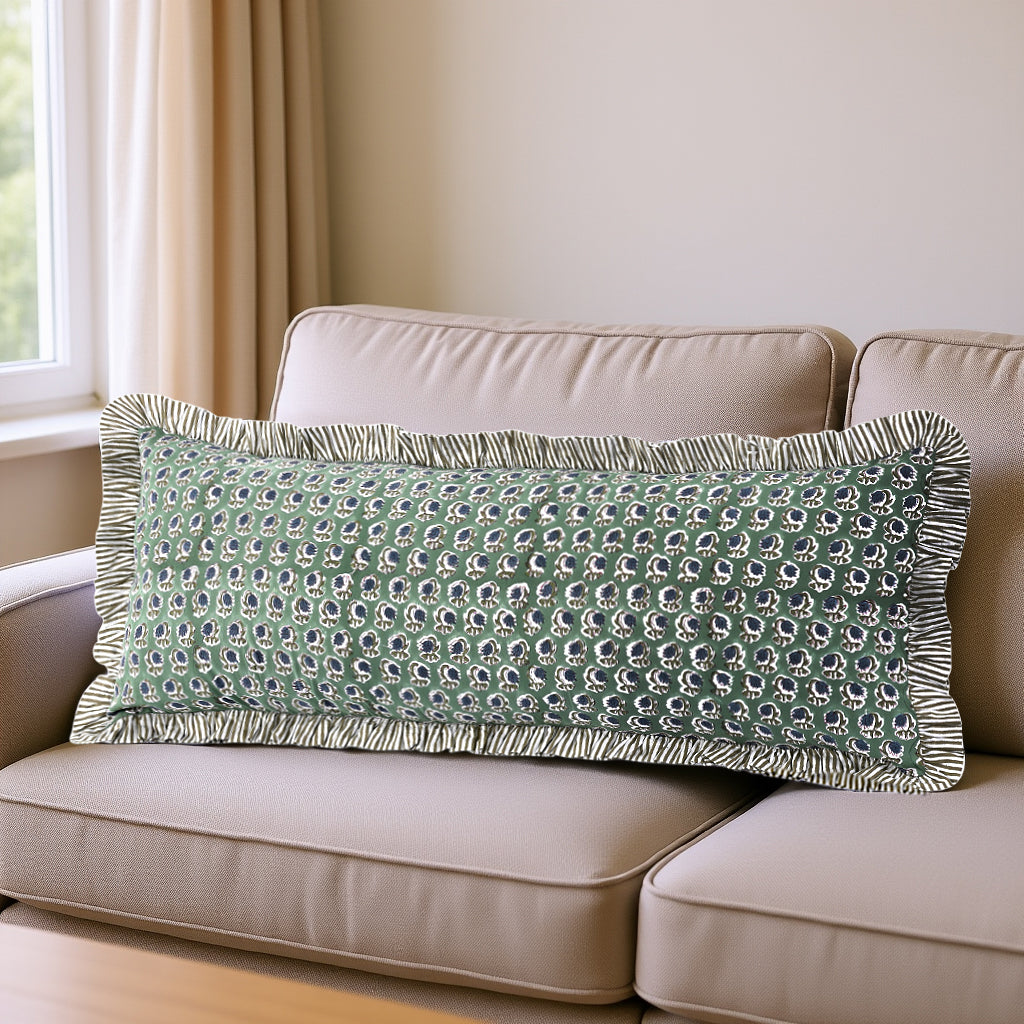 Basil Green Sham Cover