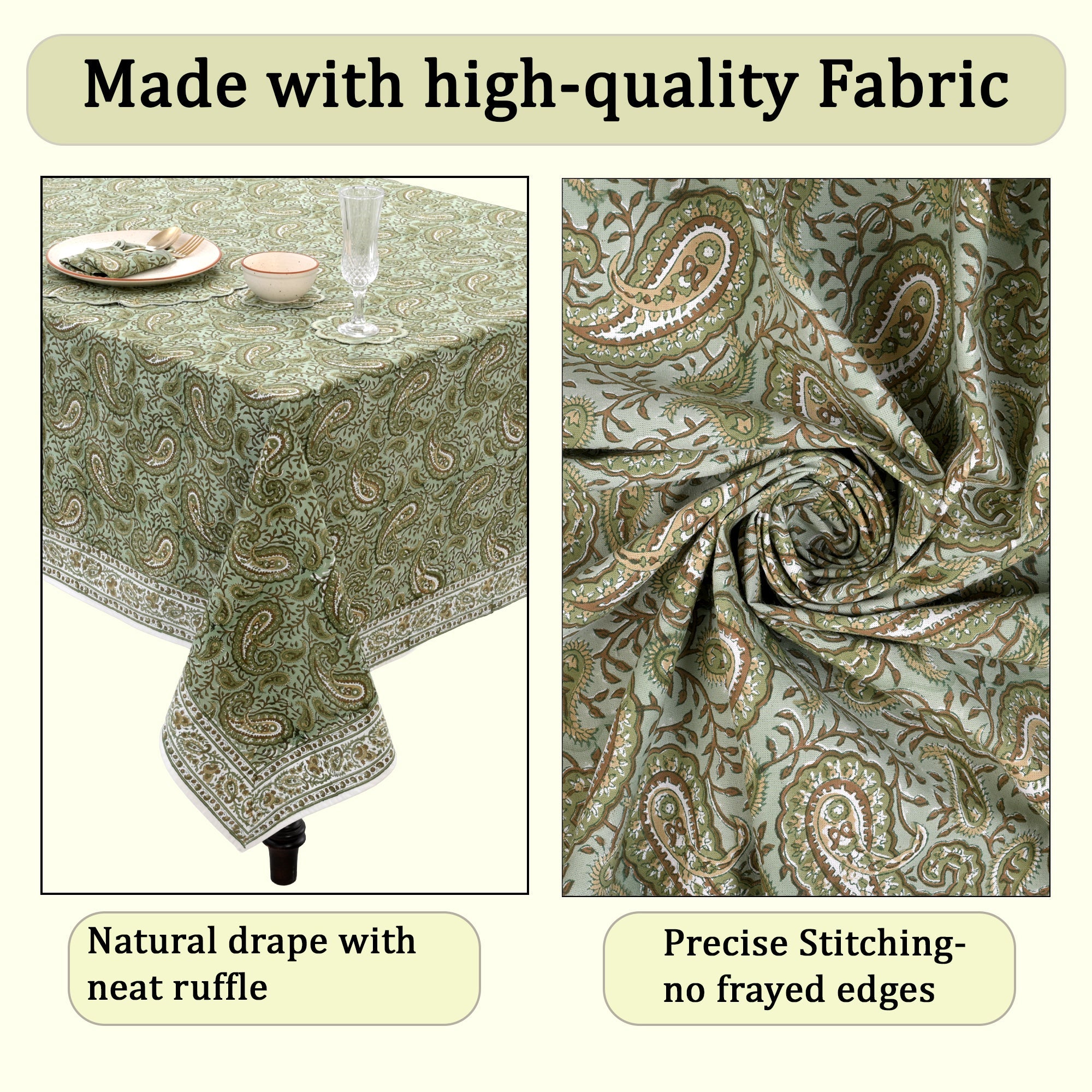 Nostalgic Naturals Rectangle & Square Tablecloth RIDHI
