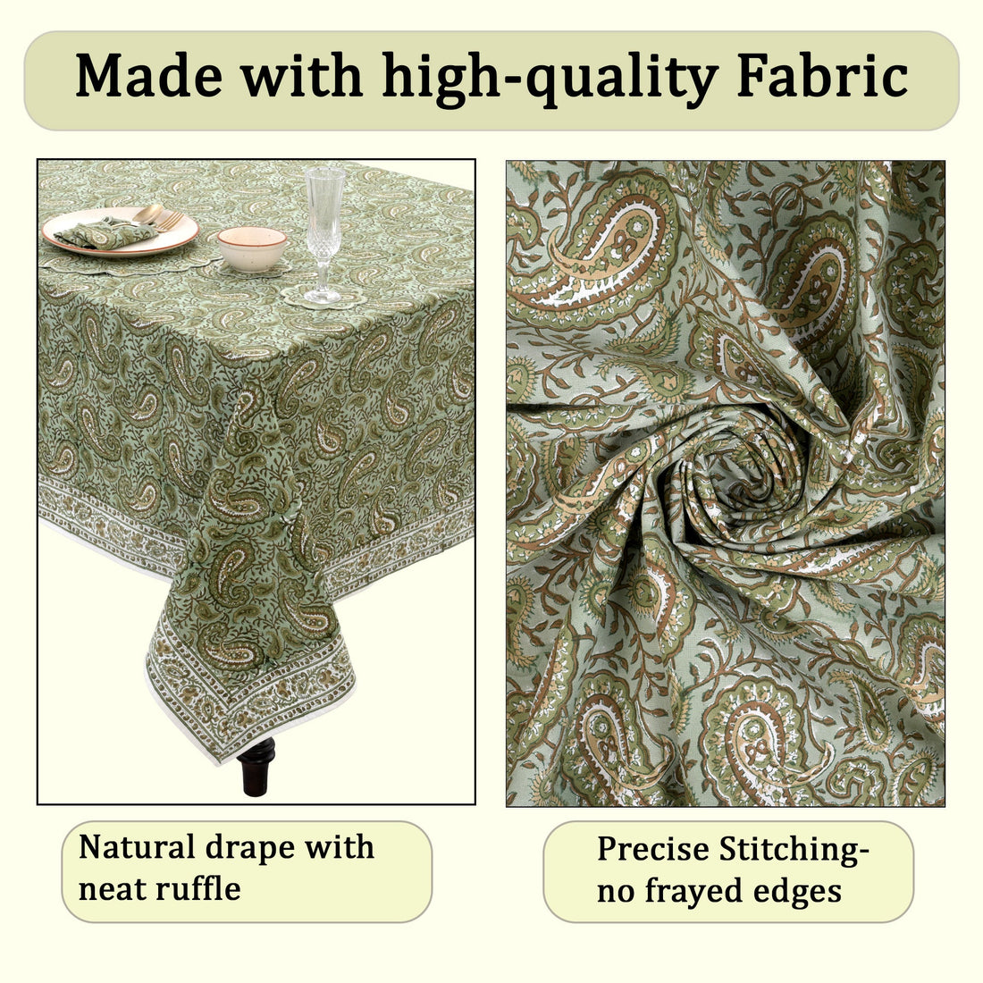 Nostalgic Naturals Rectangle & Square Tablecloth RIDHI