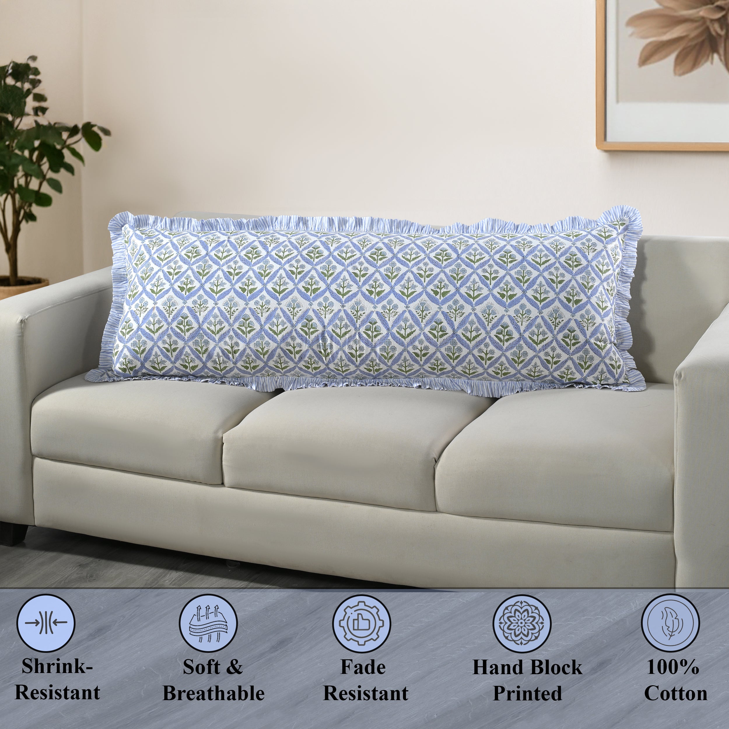 Light Steel Blue Sham Cover