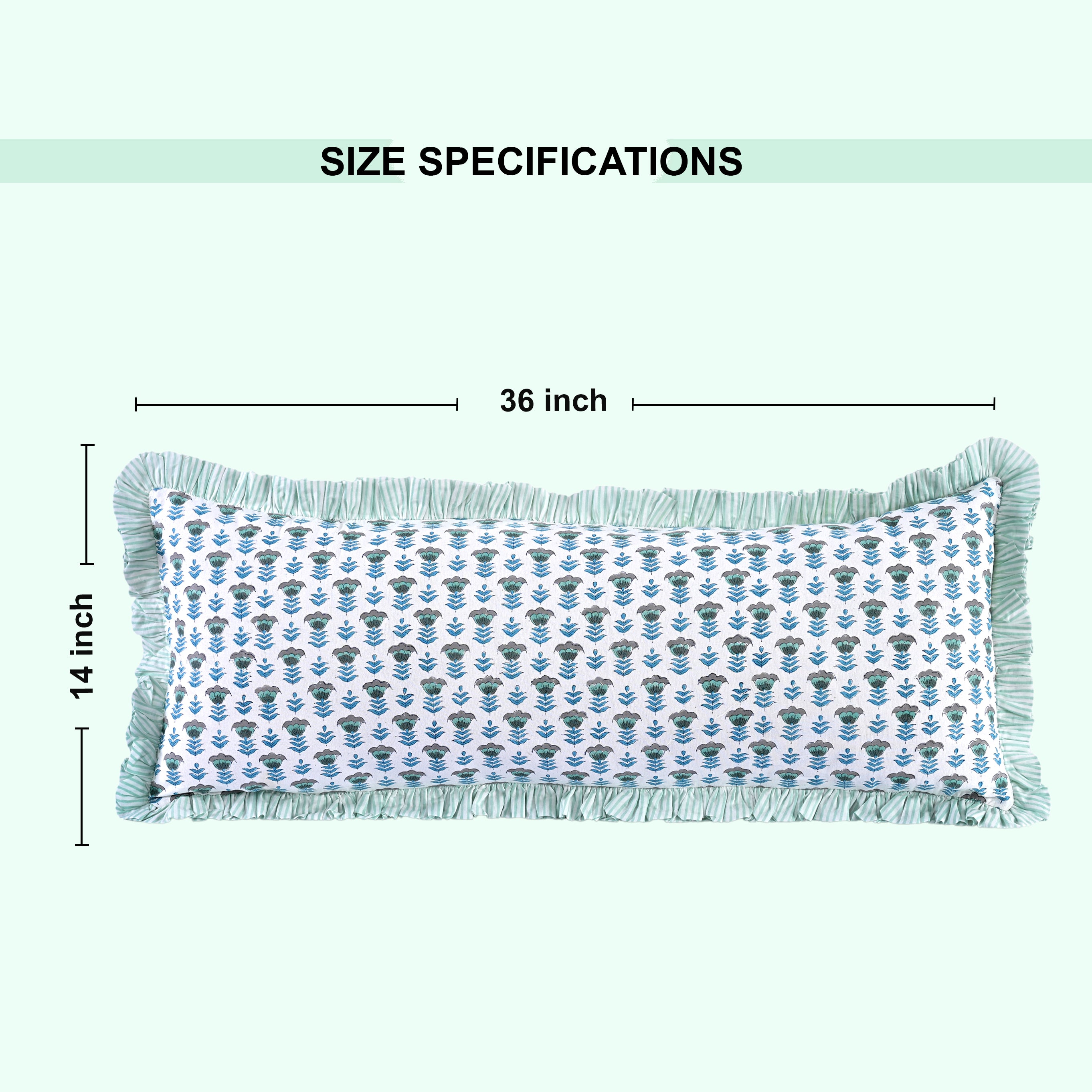 Aquamarine Blue Sham Cover