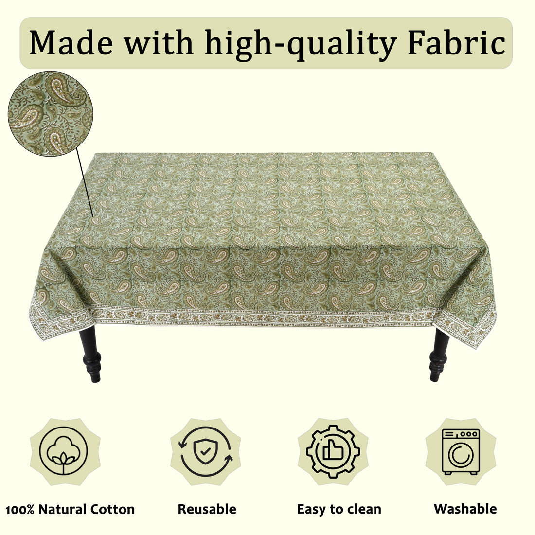 Nostalgic Naturals Rectangle & Square Tablecloth RIDHI