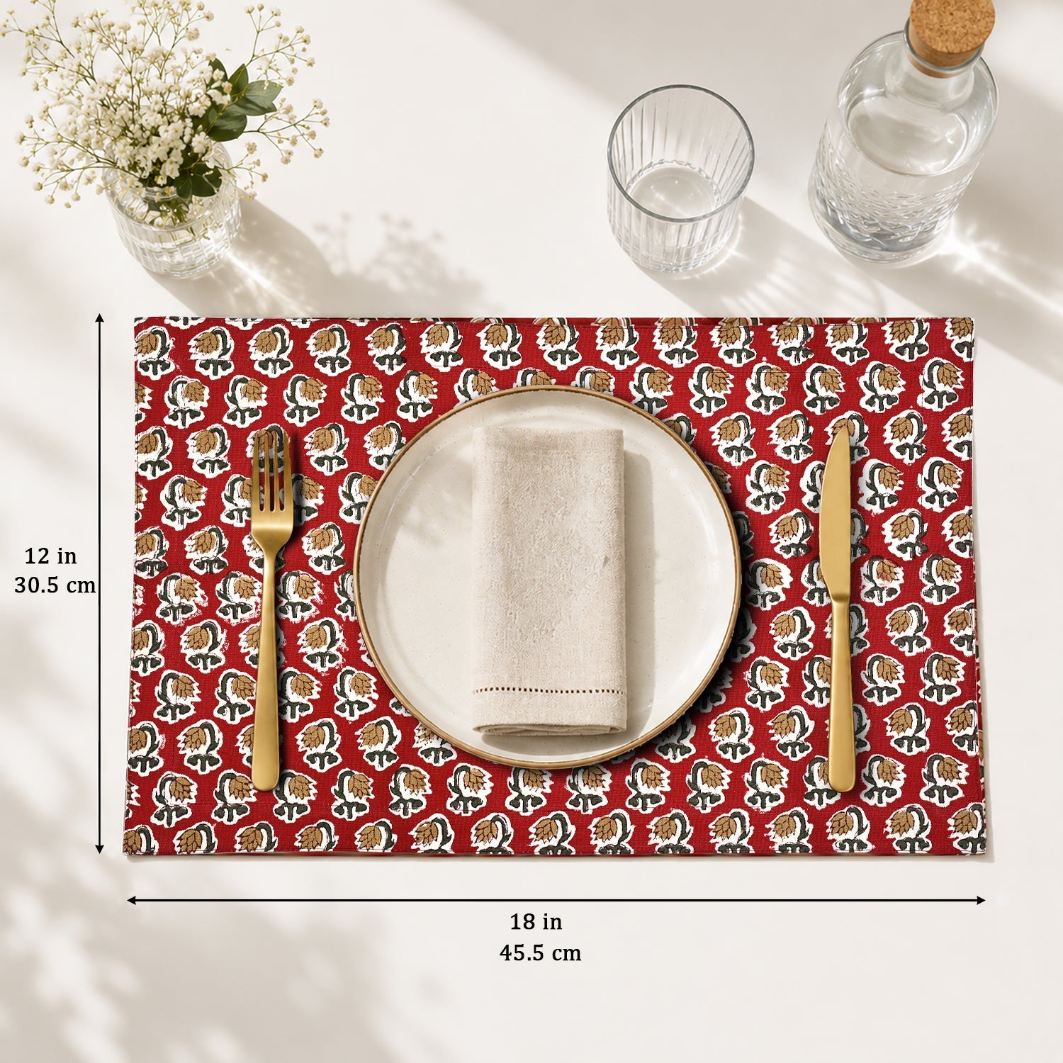 Mix Rectangle Placemat Ridhi Block Print