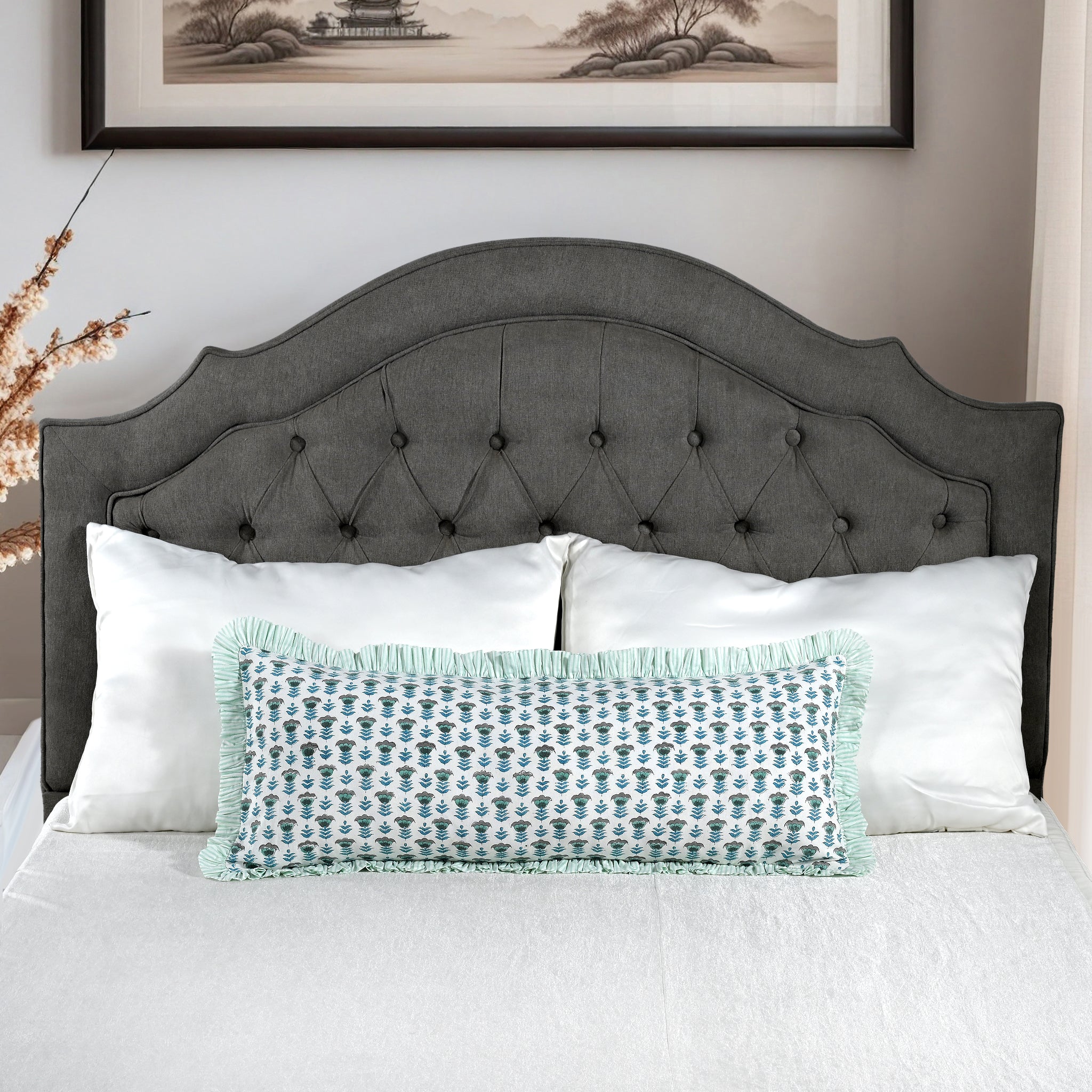 Aquamarine Blue Sham Cover