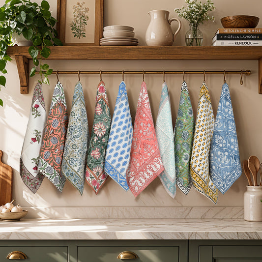 Mixed Border Napkins Ridhi Block Print