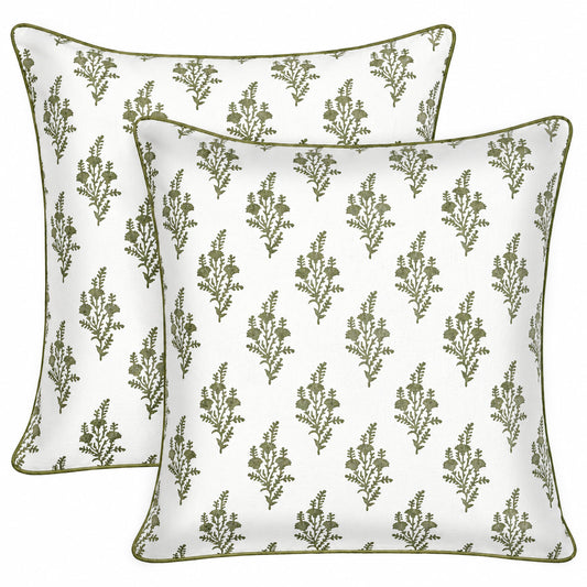 Nature Spring piping Pillow Cover RIDHI