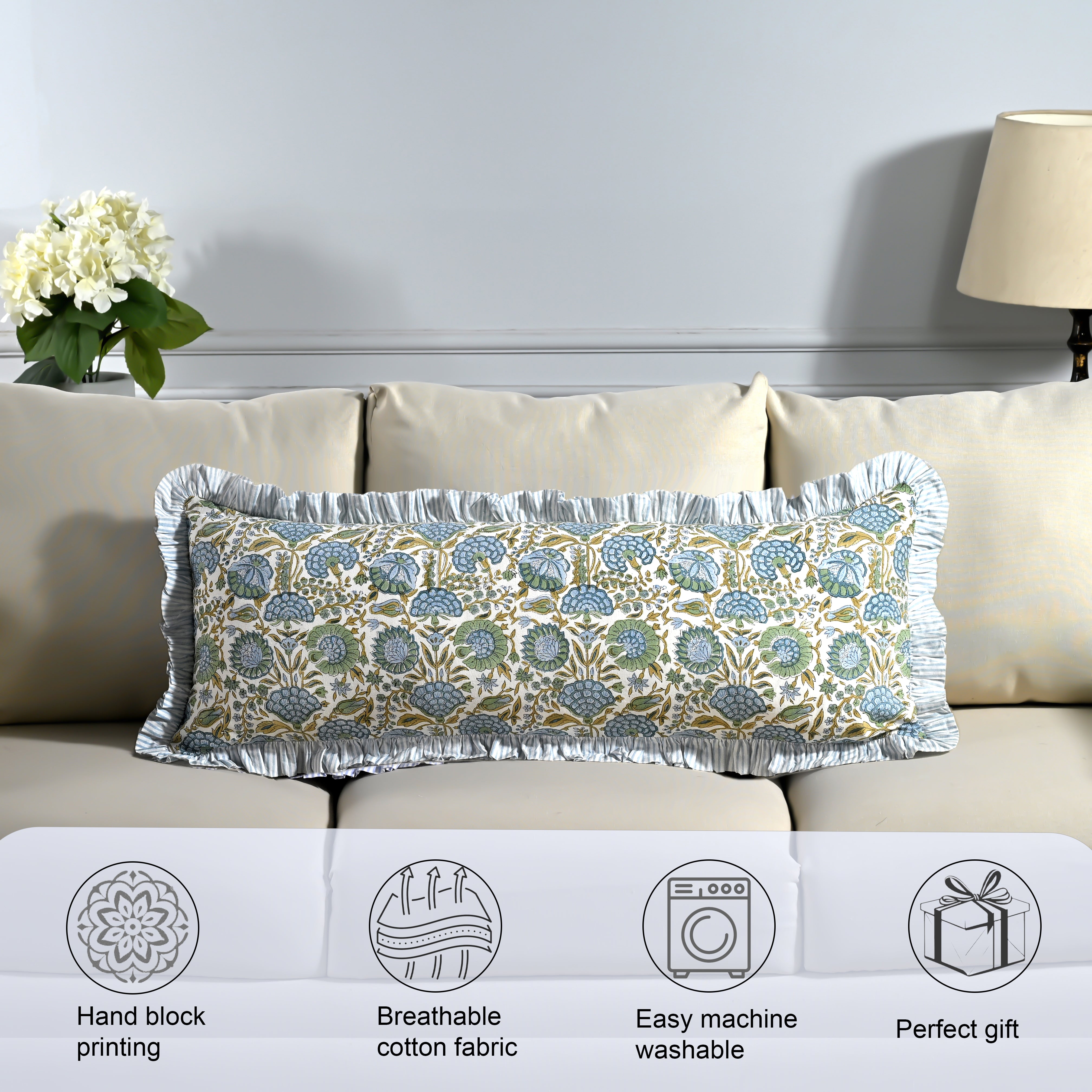 Asparagus Green Sham Cover