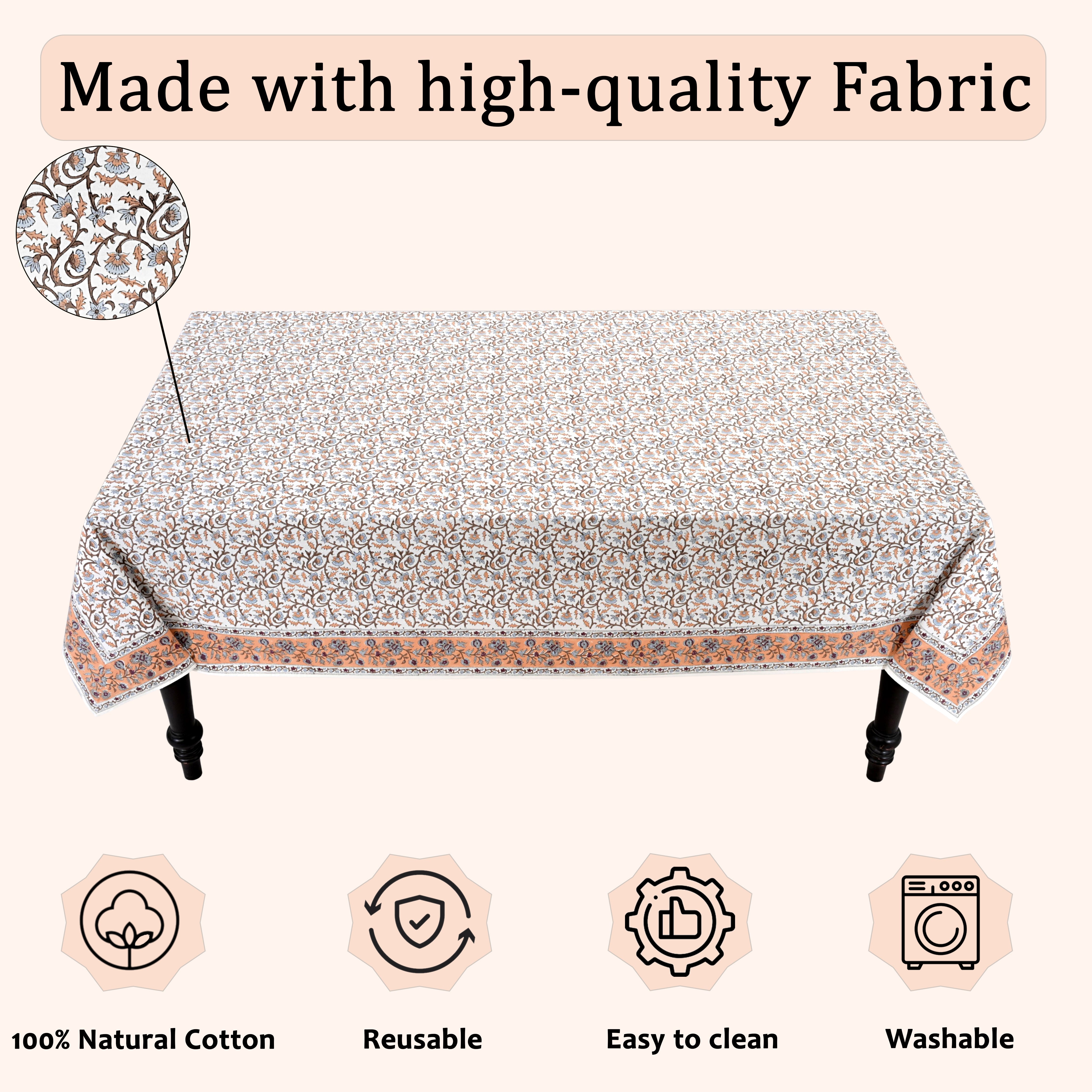 Brown Meadow Vine Rectangle & Square Tablecloth RIDHI
