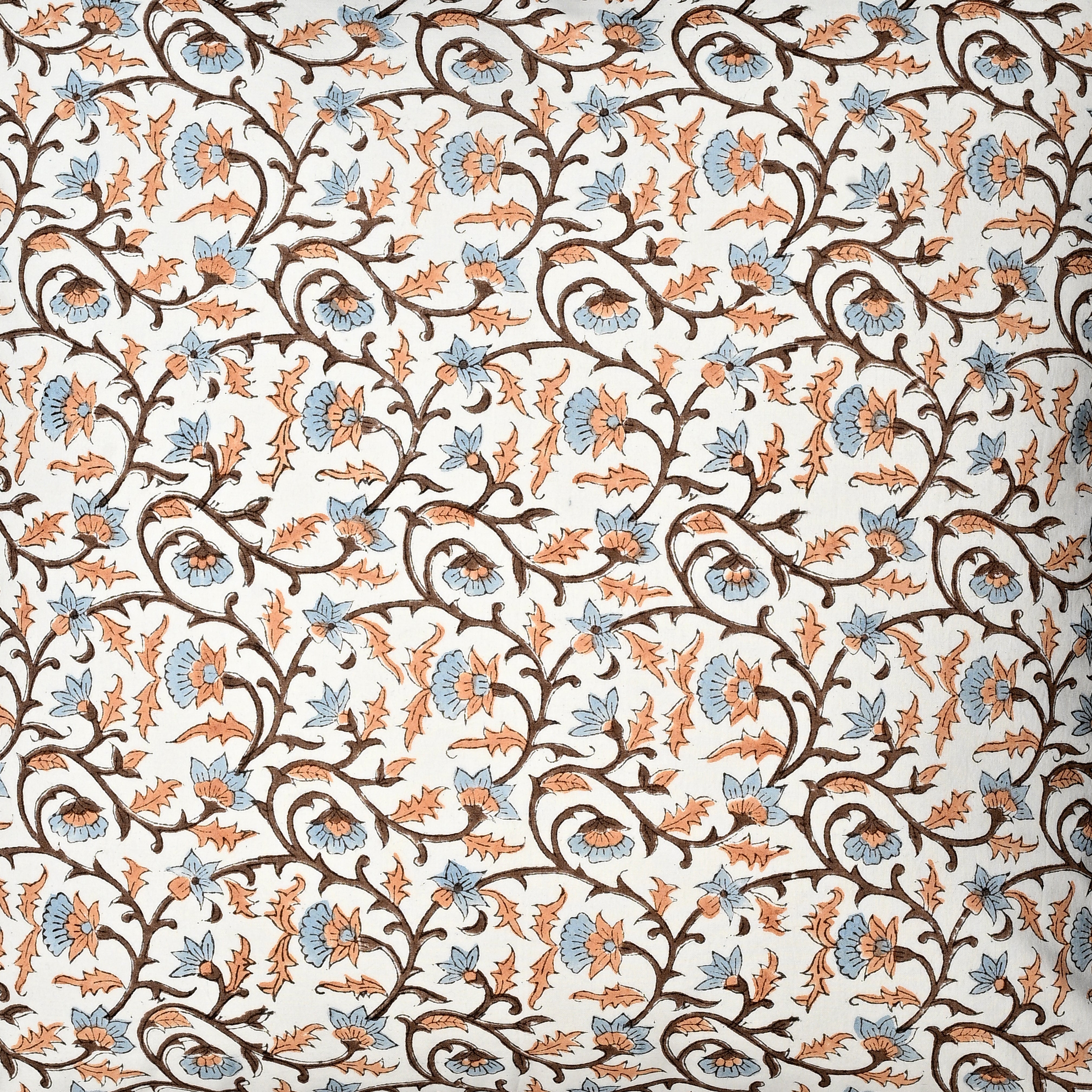 Brown Meadow Vine piping Pillow Cover RIDHI