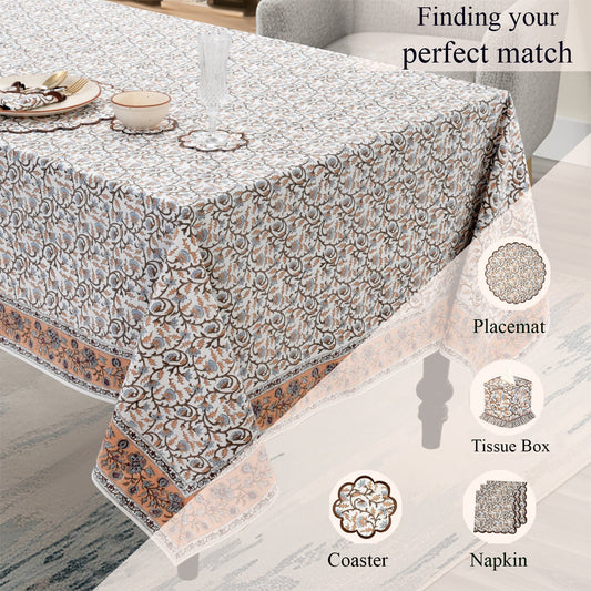 Brown Meadow Vine Rectangle & Square Tablecloth RIDHI