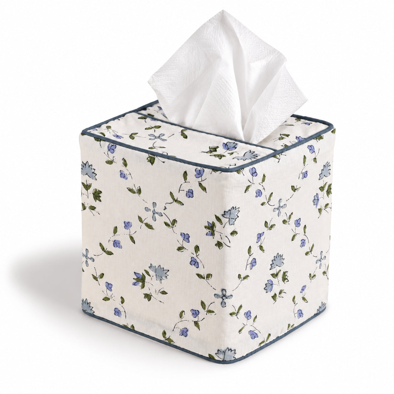Powder Blue Tissue Box Cover