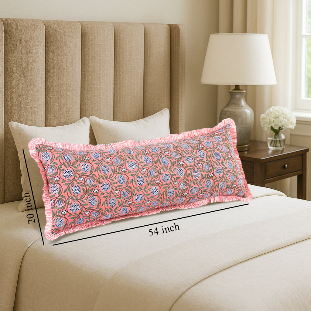 Dark Salmon Pink Sham Cover