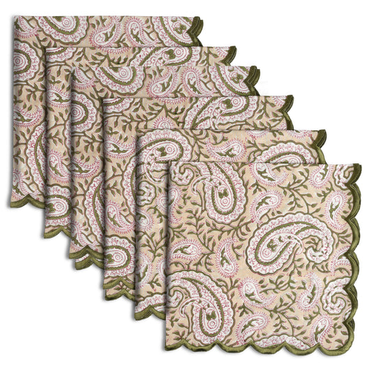 Royal Beige Embroidery Napkins RIDHI